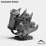 Tabletop Terrain Miniature Ravaging Rhino - Alchemical Satrapy