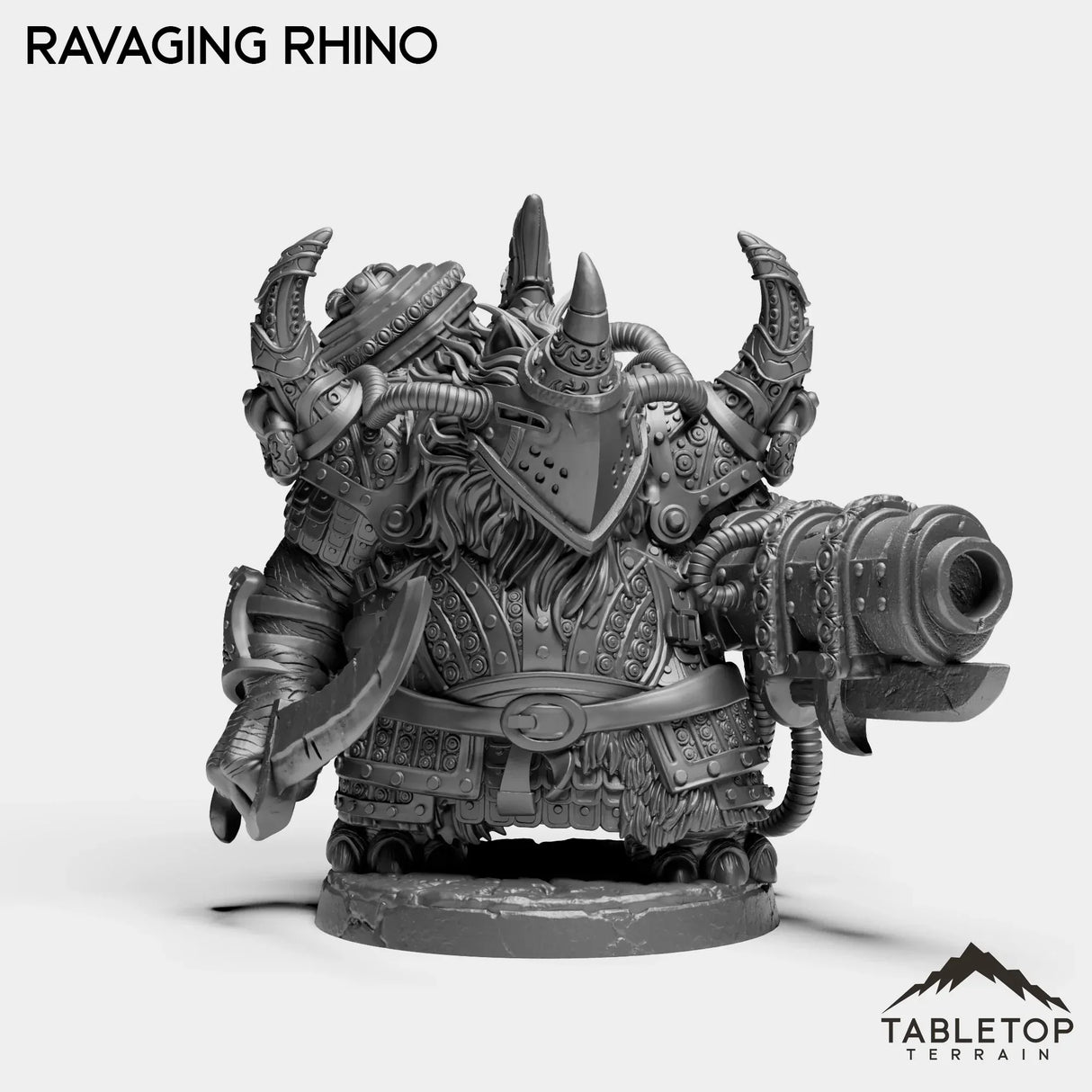 Tabletop Terrain Miniature Ravaging Rhino - Alchemical Satrapy