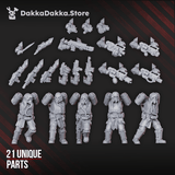 Tabletop Terrain Miniature Ravenswatch Cultists Squad (build kit)