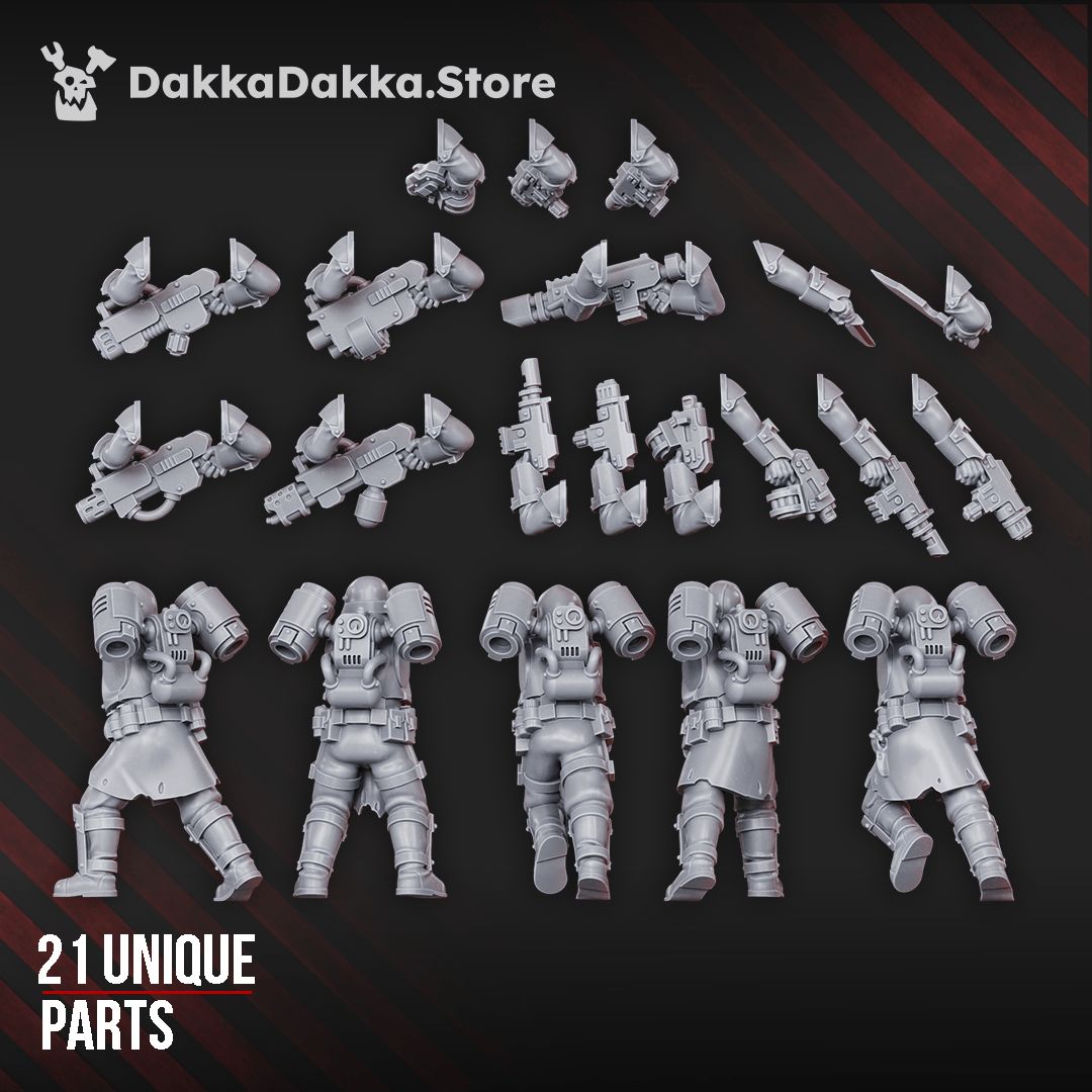 Tabletop Terrain Miniature Ravenswatch Cultists Squad (build kit)