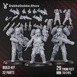Tabletop Terrain Miniature Ravenswatch Cultists Squad (build kit)
