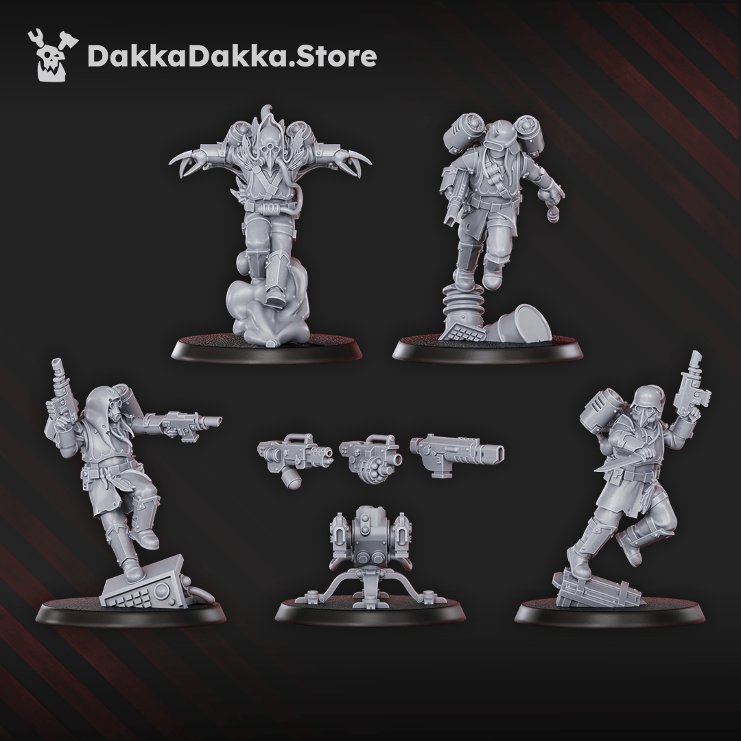 Tabletop Terrain Miniature Ravenswatch Cultists Squad (x5)