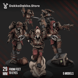 Tabletop Terrain Miniature Ravenswatch Cultists Squad (x5)