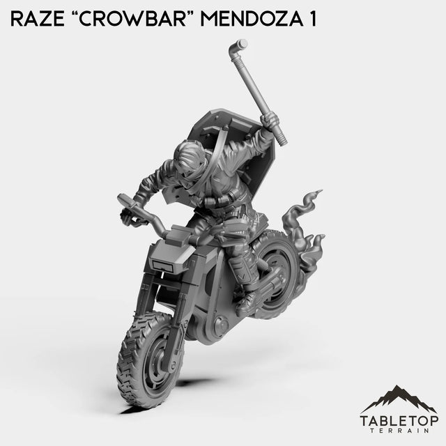 Tabletop Terrain Miniature Raze “Crowbar” Mendoza 1 Raze ''Crowbar'' Mendoza