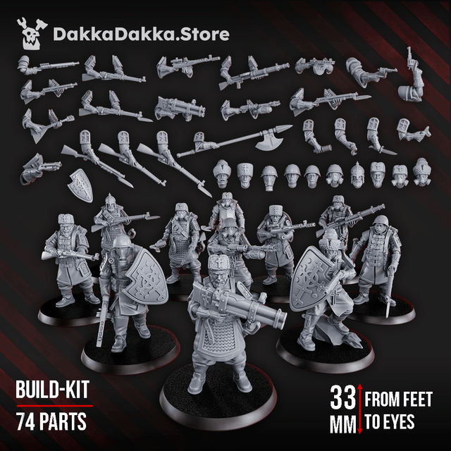 Tabletop Terrain Miniature Red Druzhina (build-kit)