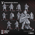Tabletop Terrain Miniature Red Druzhina Squad x11