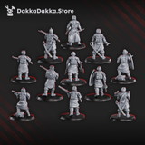 Tabletop Terrain Miniature Red Druzhina Squad x11