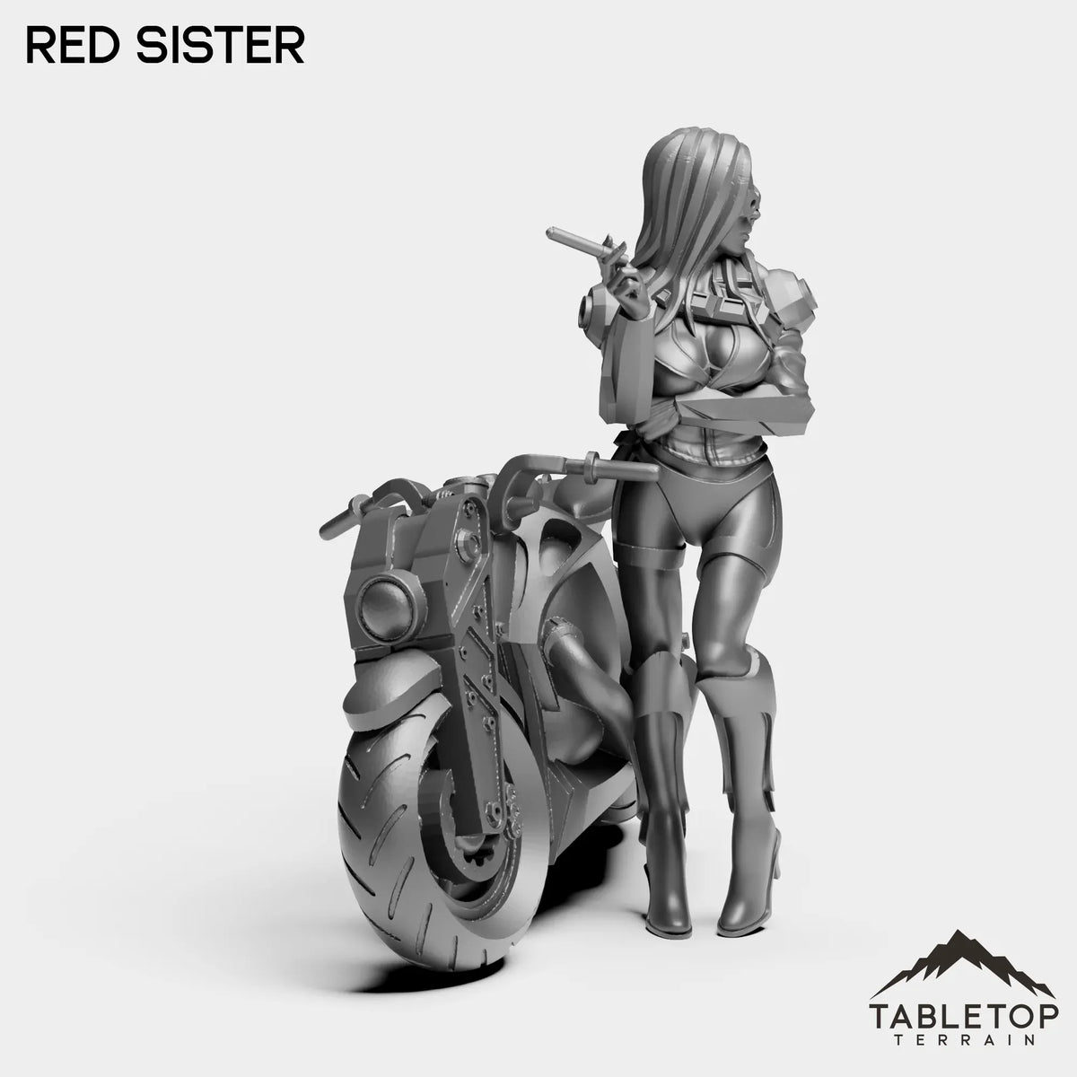 Tabletop Terrain Miniature Red Sister - Bomber Girls