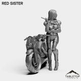 Tabletop Terrain Miniature Red Sister - Bomber Girls