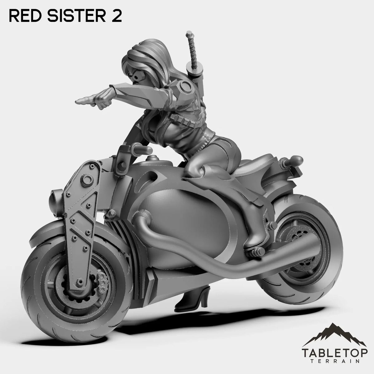Tabletop Terrain Miniature Red Sister - Bomber Girls