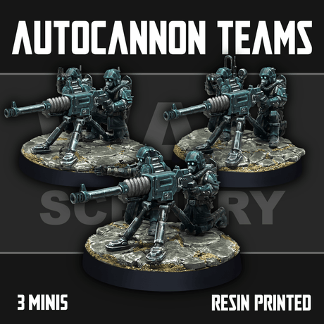 Tabletop Terrain Miniature Renegade Autocannon Teams