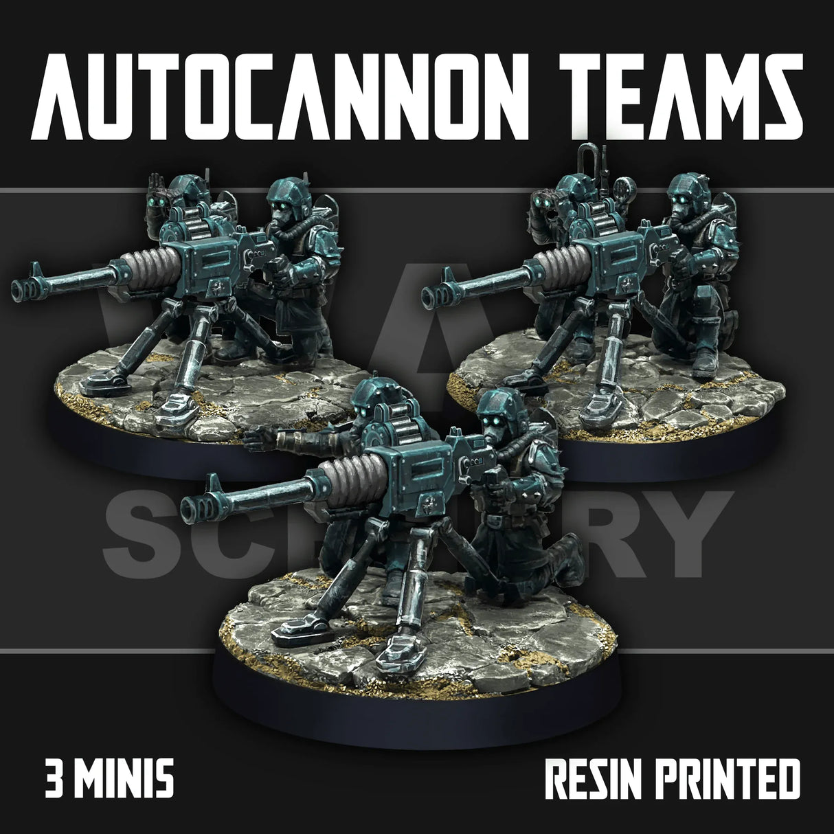 Tabletop Terrain Miniature Renegade Autocannon Teams