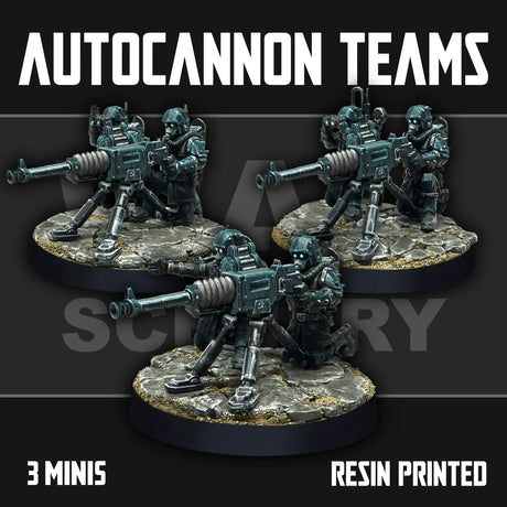 Tabletop Terrain Miniature Renegade Autocannon Teams