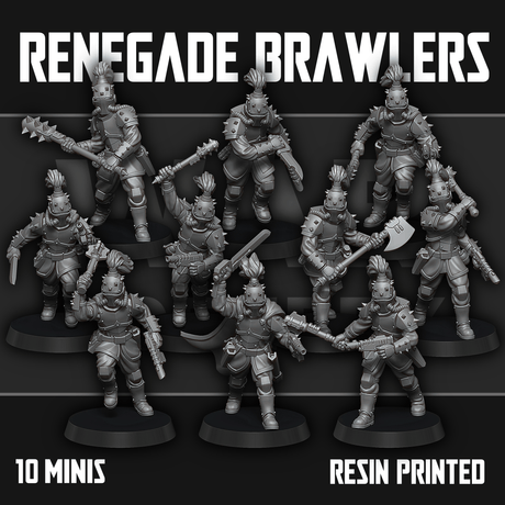Tabletop Terrain Miniature Renegade Brawlers