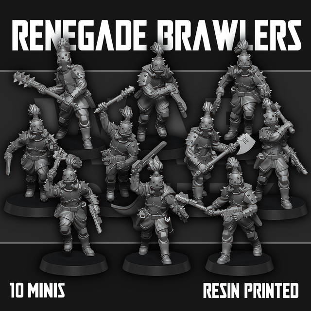 Tabletop Terrain Miniature Renegade Brawlers