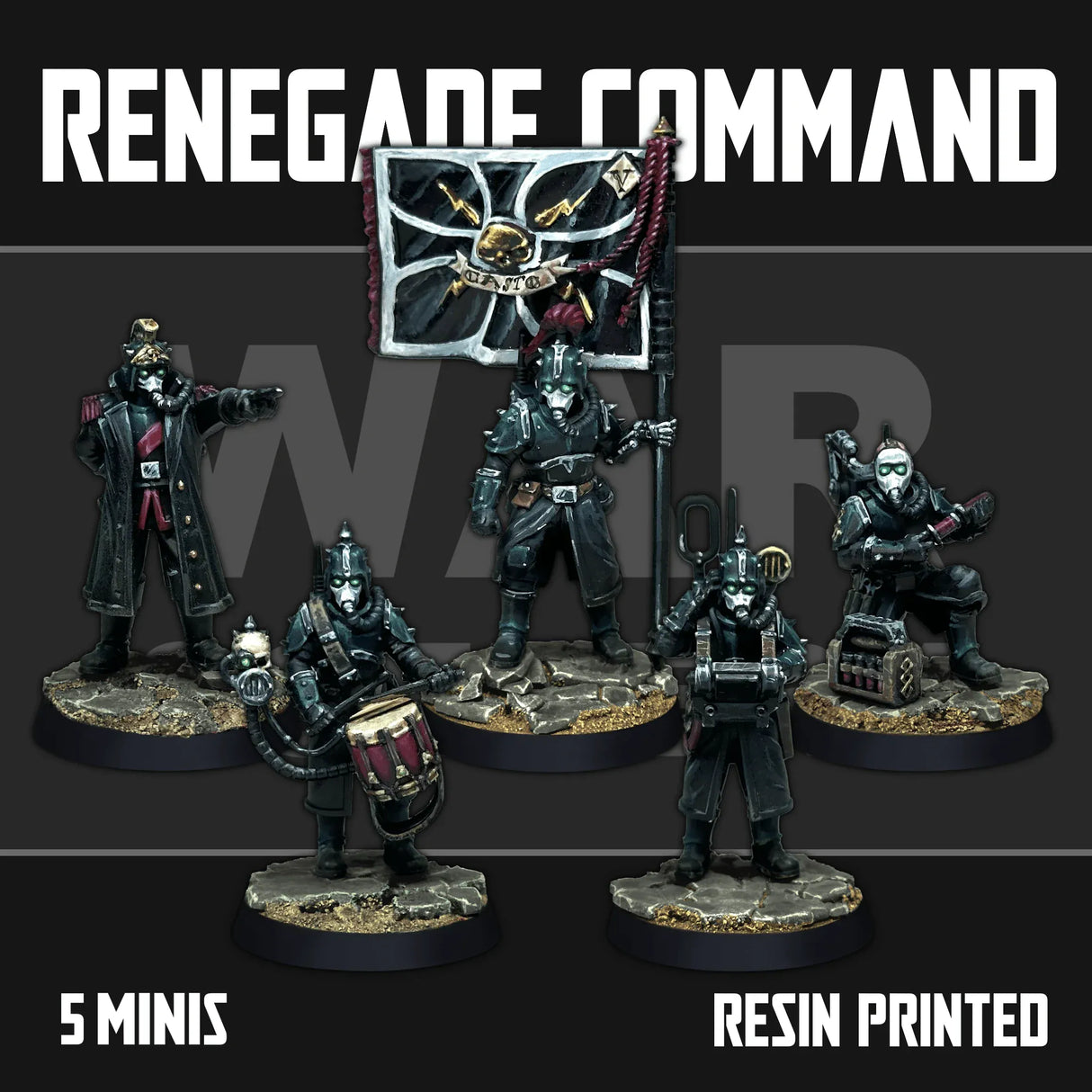 Tabletop Terrain Miniature Renegade Command Squad