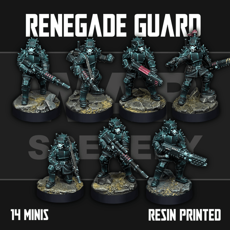 Tabletop Terrain Miniature Renegade Guardsmen