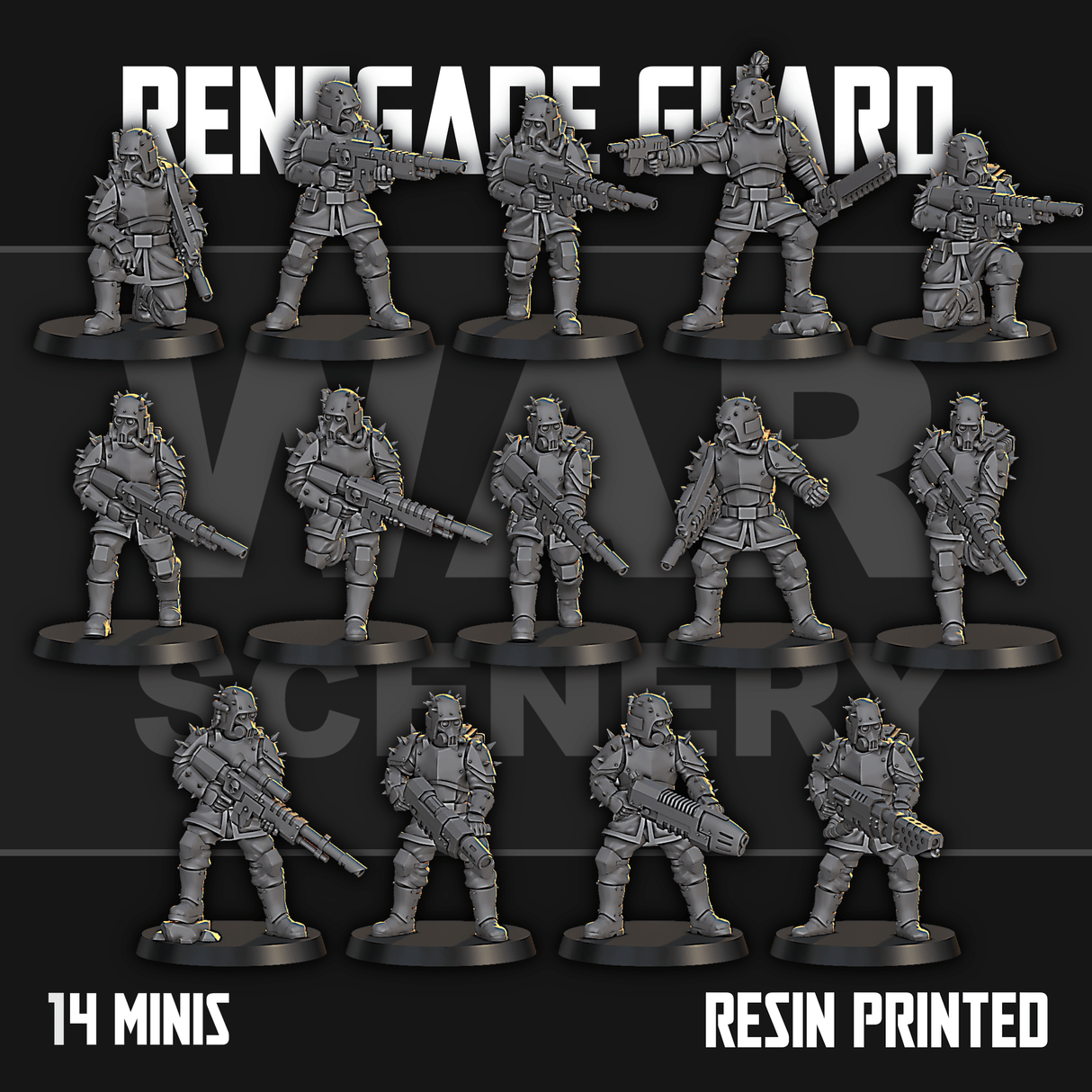 Tabletop Terrain Miniature Renegade Guardsmen