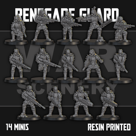 Tabletop Terrain Miniature Renegade Guardsmen
