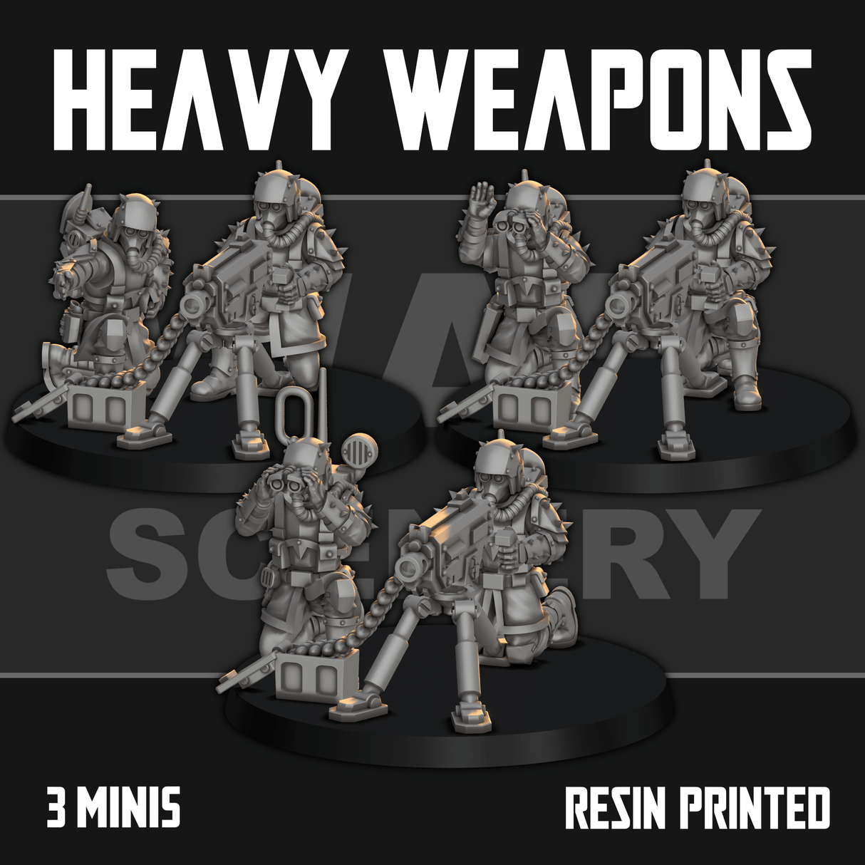 Tabletop Terrain Miniature Renegade Heavy Weapons 3
