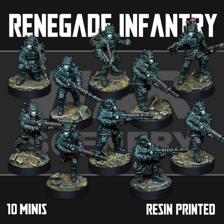 Tabletop Terrain Miniature Renegade Infantry