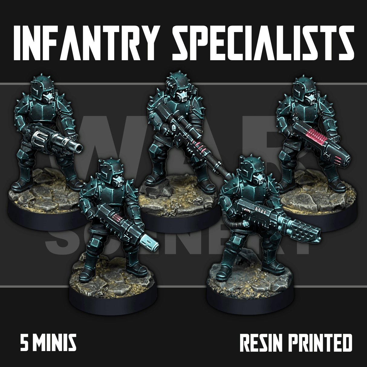 Tabletop Terrain Miniature Renegade Infantry Specialists