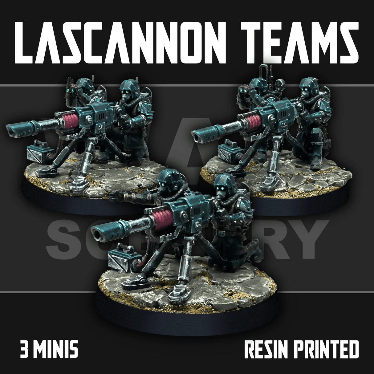 Tabletop Terrain Miniature Renegade Lascannon Teams