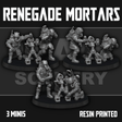Tabletop Terrain Miniature Renegade Mortars
