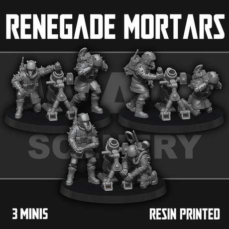 Tabletop Terrain Miniature Renegade Mortars