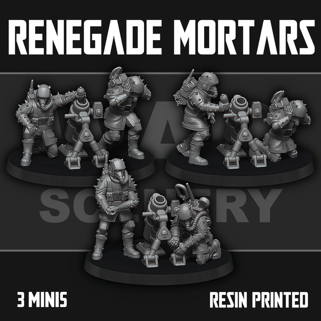 Tabletop Terrain Miniature Renegade Mortars