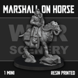 Tabletop Terrain Miniature Renegade Rider Marshall on Horse