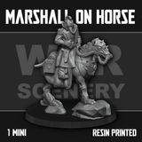 Tabletop Terrain Miniature Renegade Rider Marshall on Horse