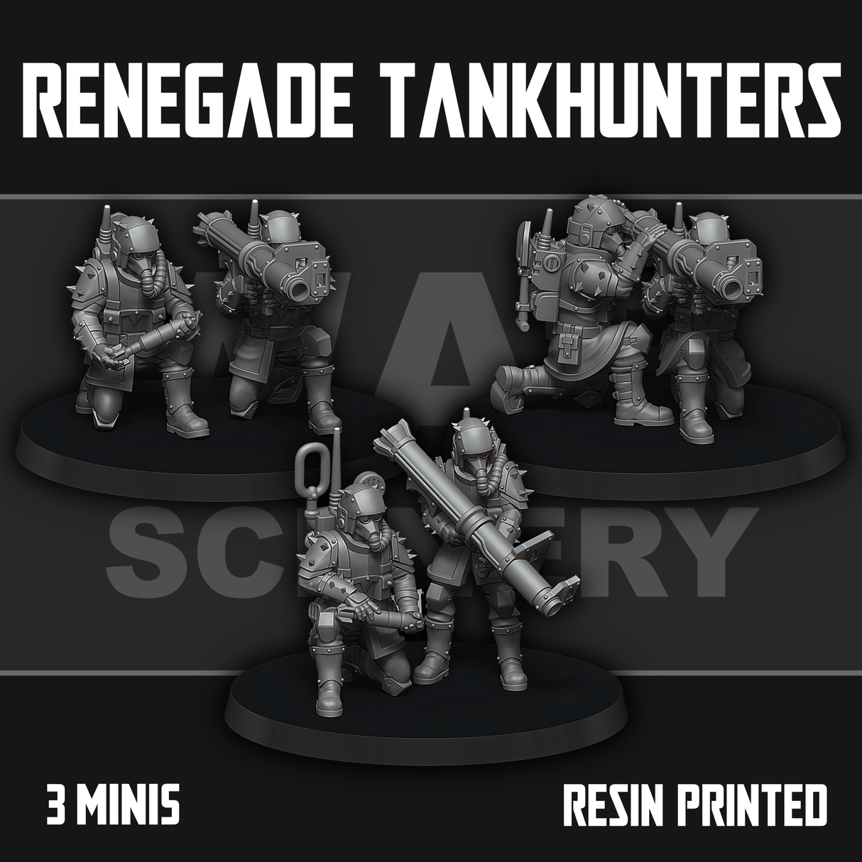 Tabletop Terrain Miniature Renegade Tankhunters