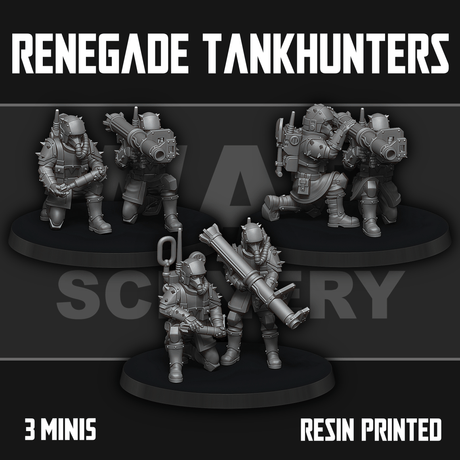 Tabletop Terrain Miniature Renegade Tankhunters