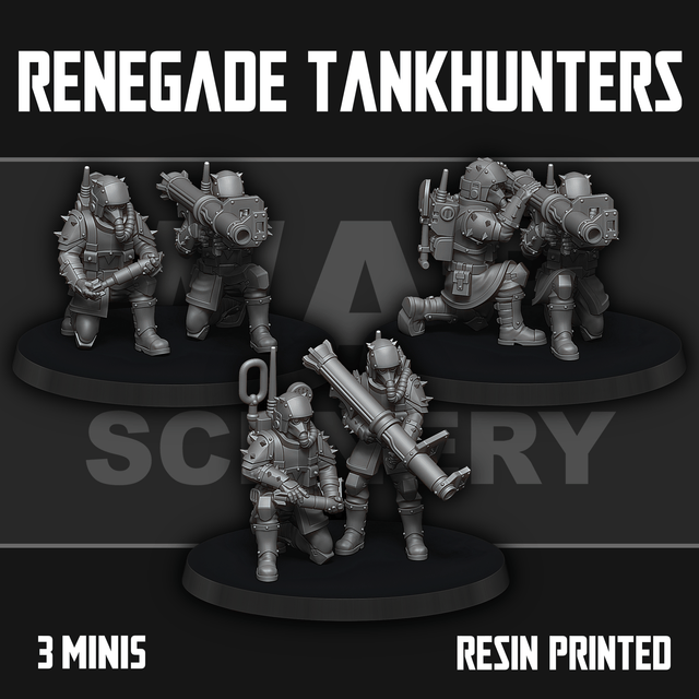 Tabletop Terrain Miniature Renegade Tankhunters