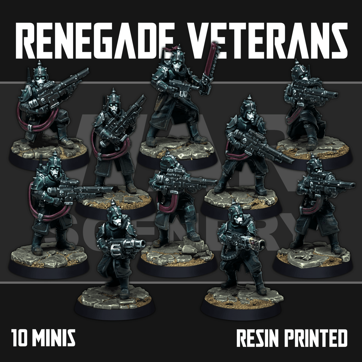 Tabletop Terrain Miniature Renegade Veterans
