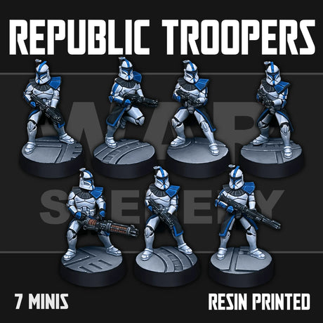 Tabletop Terrain Miniature Republic Troopers