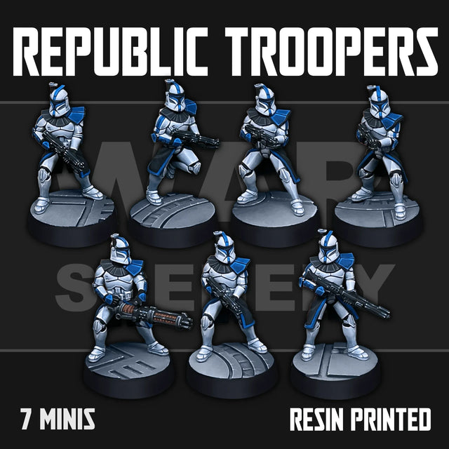 Tabletop Terrain Miniature Republic Troopers
