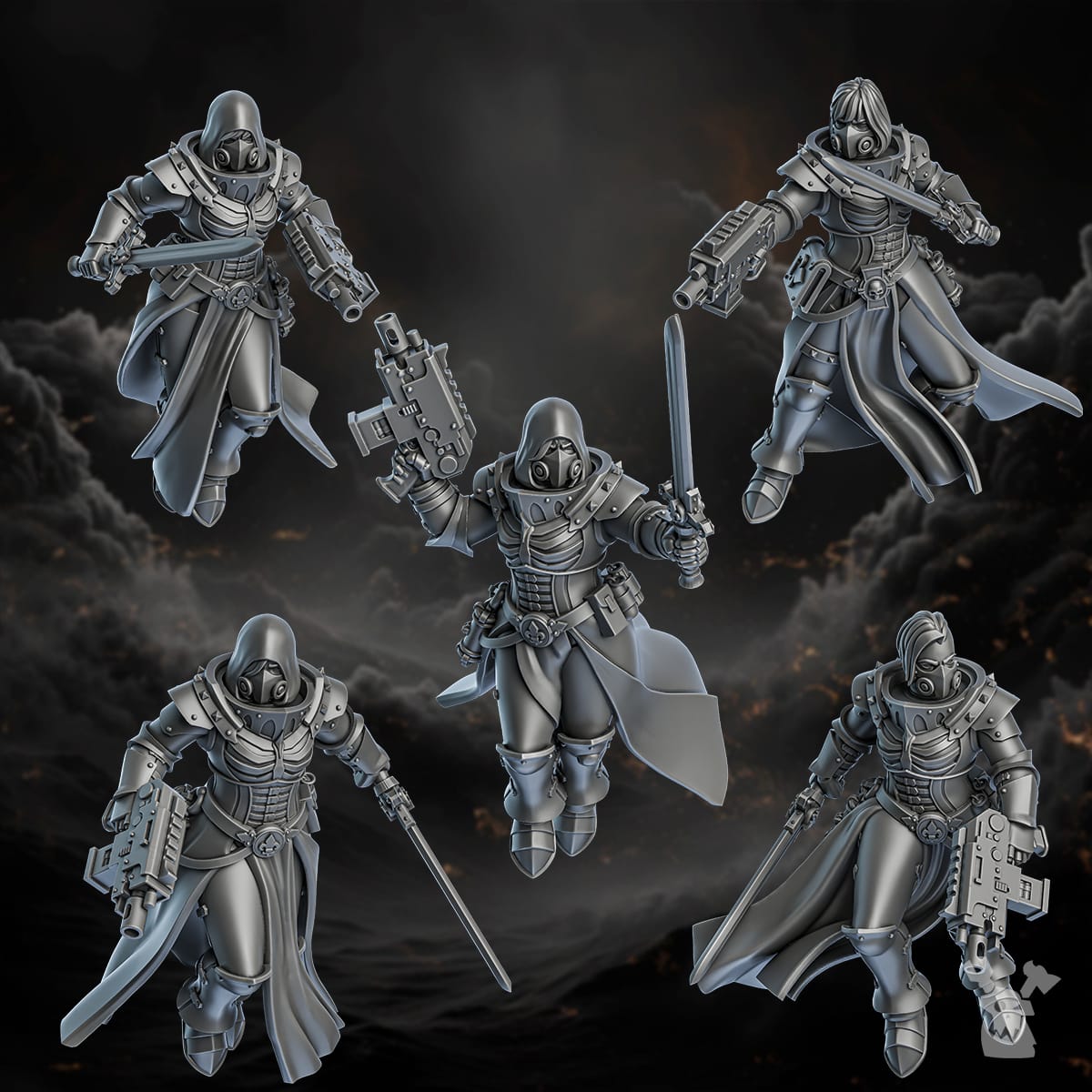 Tabletop Terrain Miniature Retribution Angels (build-kit)