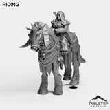 Tabletop Terrain Miniature Riding DK Dwarves Female
