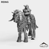 Tabletop Terrain Miniature Riding DK Dwarves Female