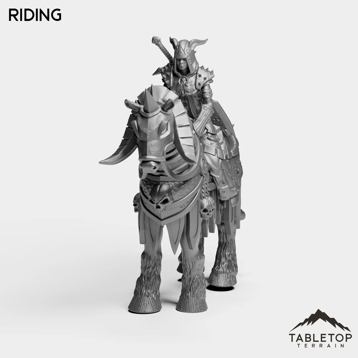 Tabletop Terrain Miniature Riding DK Exiled Female