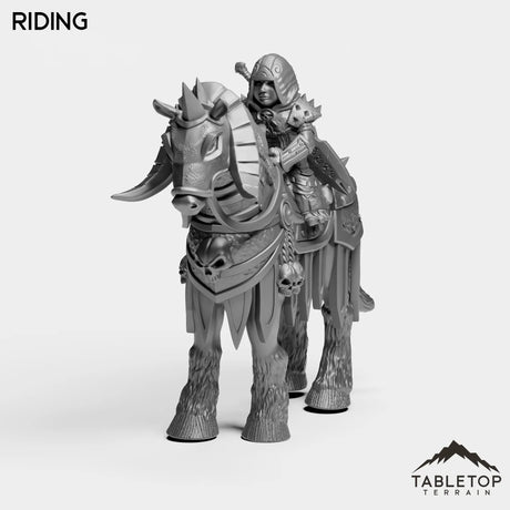 Tabletop Terrain Miniature Riding DK Gnomes Female
