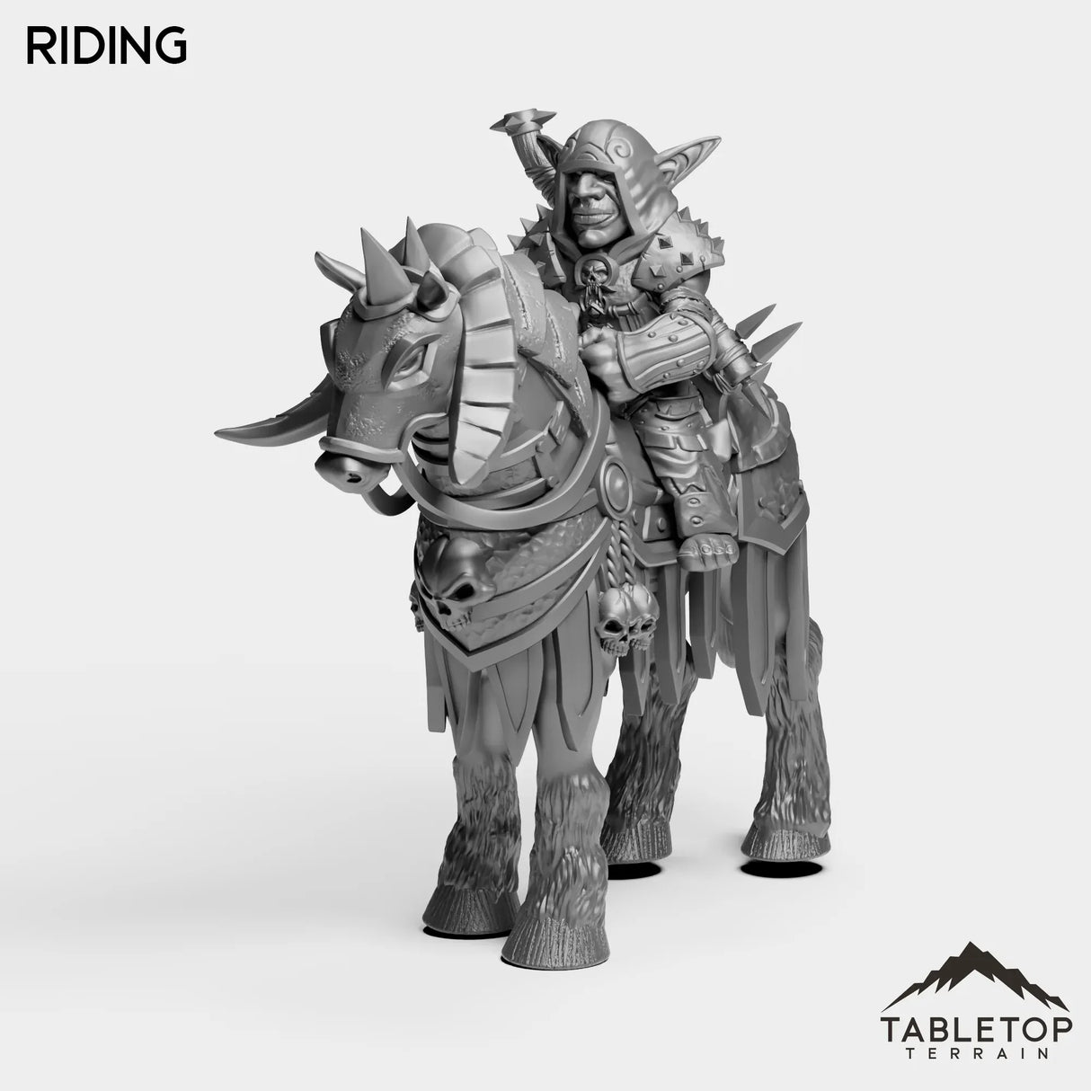 Tabletop Terrain Miniature Riding DK Goblin