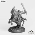 Tabletop Terrain Miniature Riding DK Horseman King