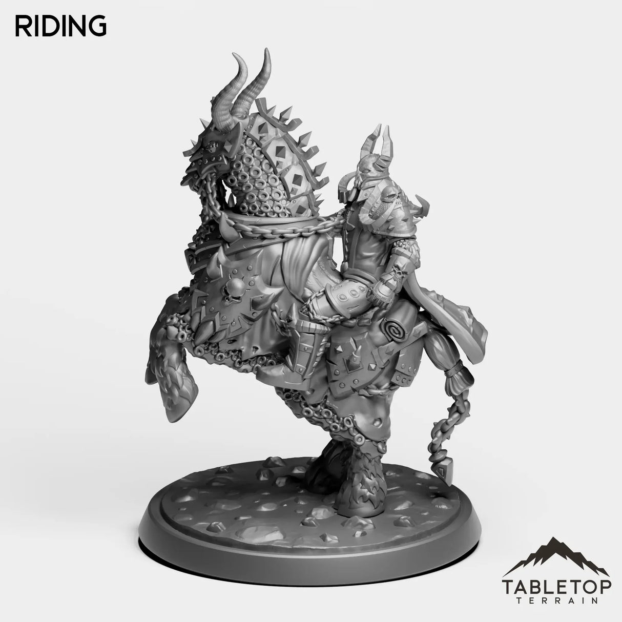 Tabletop Terrain Miniature Riding DK Horseman Leader