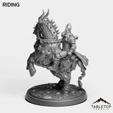 Tabletop Terrain Miniature Riding DK Horseman Leader
