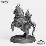 Tabletop Terrain Miniature Riding DK Horseman Leader