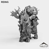 Tabletop Terrain Miniature Riding DK Horseman Orc
