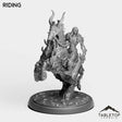 Tabletop Terrain Miniature Riding DK Horseman Priestess